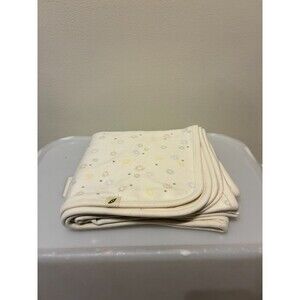 NWOT Easy Peasy 100% Organic Cotton Cream Starburst Baby Blanket 26" x 30"